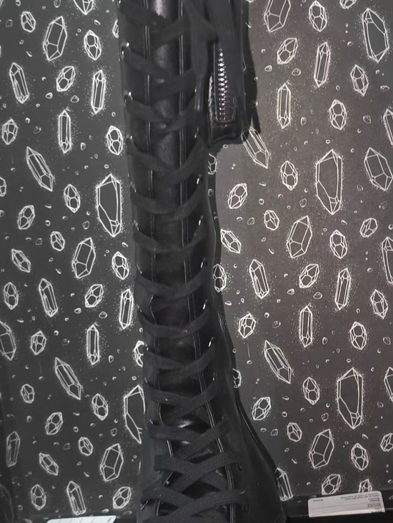 Killstar Shoes - Killstar Black Lace-Up Platform Boots